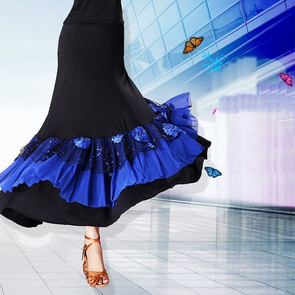 beauty modern dance skirt for ladies blue red women spanish elegant flamenco professional competitive ballroom costumes n4040, Black;red
beauty modern dance skirt for ladies blue red women spanish elegant flamenco professional competitive ballroom costumes n4040, Black;red