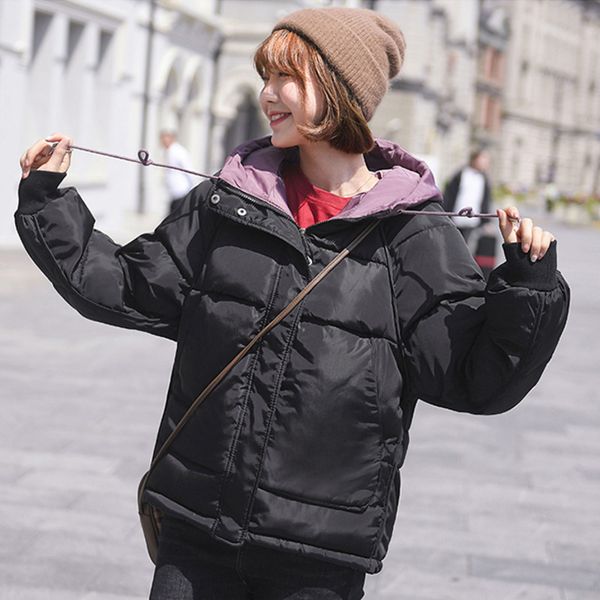 2020 winter coat women plus size loose hooded short parkas mujer thickening quilted cotton padded warm jacket women outwear, Black
2020 winter coat women plus size loose hooded short parkas mujer thickening quilted cotton padded warm jacket women outwear, Black