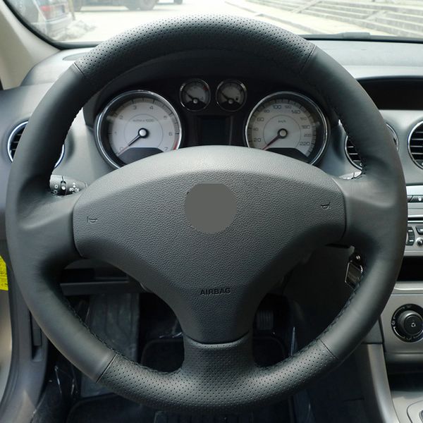 appdee black artificial leather car steering wheel cover for 408 308
appdee black artificial leather car steering wheel cover for 408 308