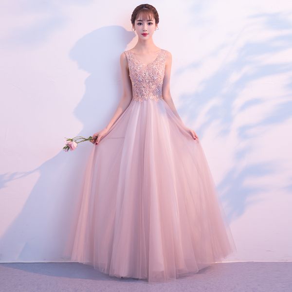 v-neck women evening dress light pink bride wedding dress exquisite appliques qipao lace up flower sleeveless vestidos, Red
v-neck women evening dress light pink bride wedding dress exquisite appliques qipao lace up flower sleeveless vestidos, Red