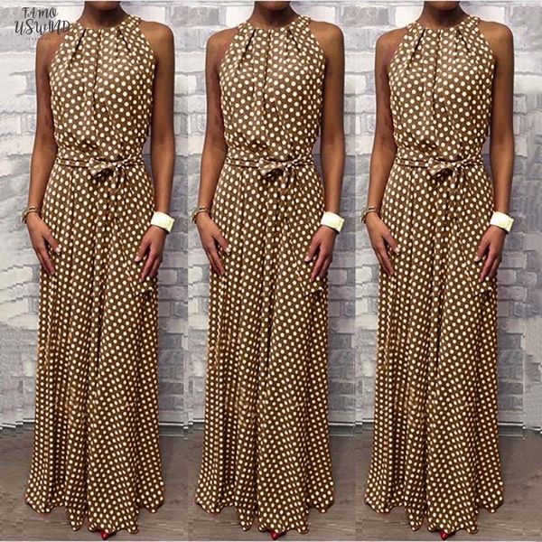 dot printing long dress women sleeveless halter neck coffee casual dresses lady summer beach party dress sundress vestidos, Black;gray
dot printing long dress women sleeveless halter neck coffee casual dresses lady summer beach party dress sundress vestidos, Black;gray