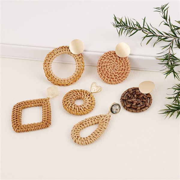 sedmart handmade bohemian wooden rattan wicker straw drop earrings for women vintage bamboo wicker statement earrings, Silver
sedmart handmade bohemian wooden rattan wicker straw drop earrings for women vintage bamboo wicker statement earrings, Silver