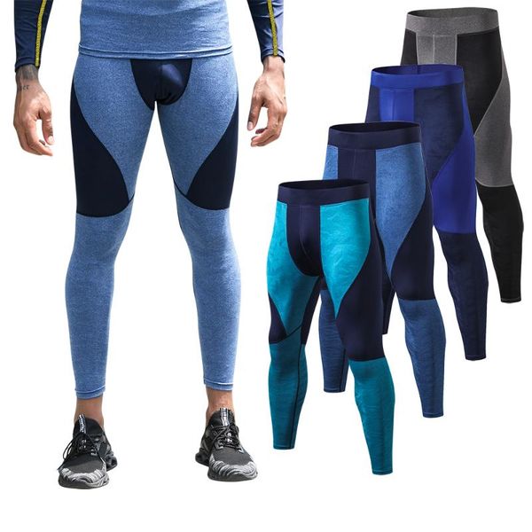 running pants man sport compression leggings men camouflage stitching tights basketball boxing male, Black;blue
running pants man sport compression leggings men camouflage stitching tights basketball boxing male, Black;blue
