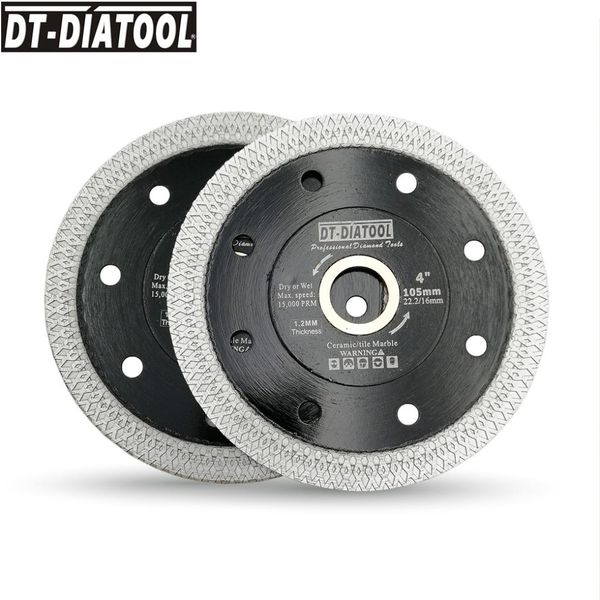 dt-diatool 2pcs dia 105/115/125 mm diamond superthin saw blades x mesh turbo rim segment cutting disc tile ceramic marble blade
dt-diatool 2pcs dia 105/115/125 mm diamond superthin saw blades x mesh turbo rim segment cutting disc tile ceramic marble blade