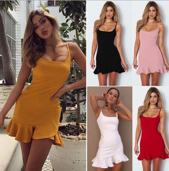 Womens Summer Dress Sexy Sling Wrapped Chest Backless Square Collar Pleated Dress Female Summer with 6 Colors Asian Size S-XL
Womens Summer Dress Sexy Sling Wrapped Chest Backless Square Collar Pleated Dress Female Summer with 6 Colors Asian Size S-XL