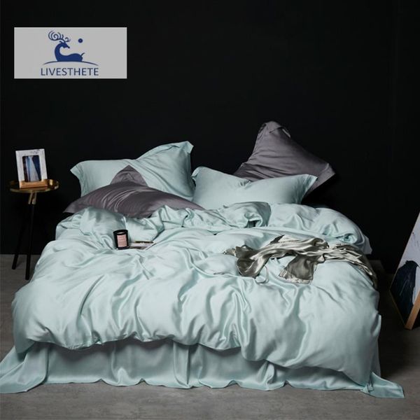 liv-esthete luxury mint green100% silk bedding set healthy pure silk king duvet cover flat sheet pillowcase ing
liv-esthete luxury mint green100% silk bedding set healthy pure silk king duvet cover flat sheet pillowcase ing