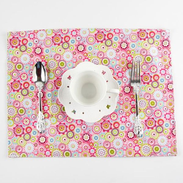 2pcs/lot flower print cotton fabric placemat heat insulation mat dining table mat kids table napkin fabric country placemats
2pcs/lot flower print cotton fabric placemat heat insulation mat dining table mat kids table napkin fabric country placemats