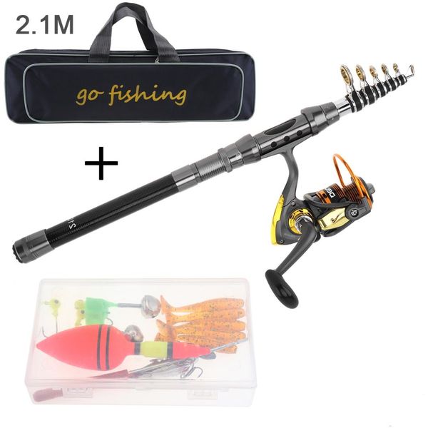 durable 2.1m fishing rod reel combo full kits 2000 spinning reel with fishing bag soft lures float hook jig head
durable 2.1m fishing rod reel combo full kits 2000 spinning reel with fishing bag soft lures float hook jig head