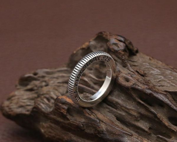 100% s925 sterling silver ring personality fashion classic jewelry punk style carved letters simple style to send a gift
100% s925 sterling silver ring personality fashion classic jewelry punk style carved letters simple style to send a gift