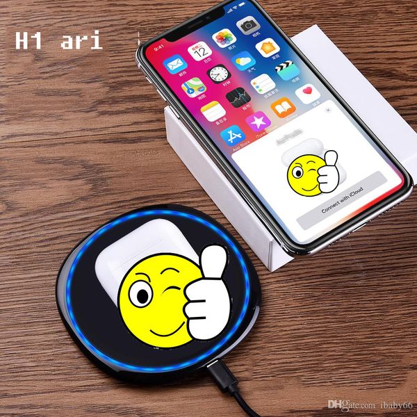 H1 AP2 air 1to1 стручки W1 чип беспроводной зарядки Bluetooth наушники Наушники Беспроводные