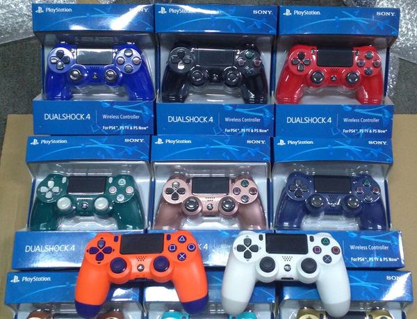 18 цветов TOP качества беспроводной контроллер SHOCK 4 Геймпад для Sony PS4 Play Station Vibration Joystick с розничным пакетом Game Controller
18 цветов TOP качества беспроводной контроллер SHOCK 4 Геймпад для Sony PS4 Play Station Vibration Joystick с розничным пакетом Game Controller
