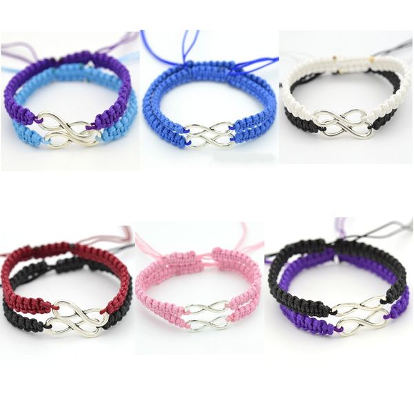 2 piece small 8 word lucky couple bracelet hand-woven hand rope digital 8 couple bracelet rope bracelet children fashion jewelry, Golden;silver
2 piece small 8 word lucky couple bracelet hand-woven hand rope digital 8 couple bracelet rope bracelet children fashion jewelry, Golden;silver