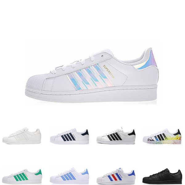 2019 superstar white black pink blue gold superstars men women casual shoes super star flat sneakers size 36-45
2019 superstar white black pink blue gold superstars men women casual shoes super star flat sneakers size 36-45