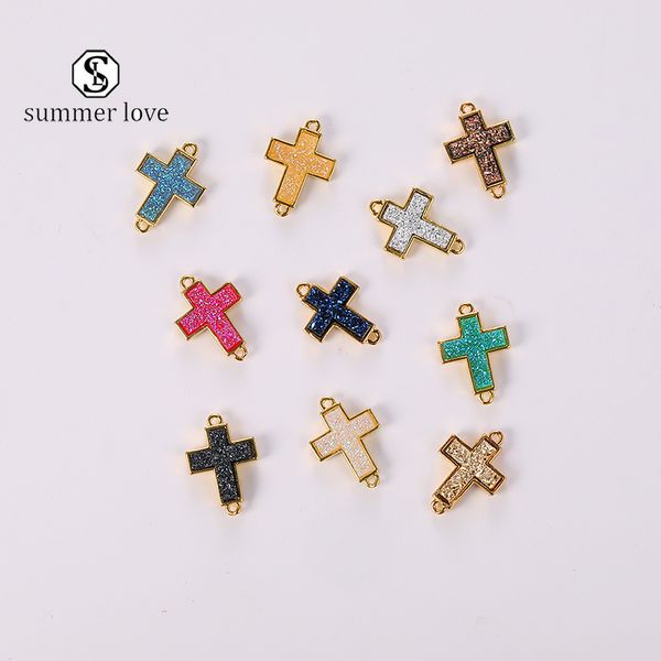 trendy small cross resin stone pendant charm gold colorful religious diy fit bracelets necklace accessories jewerly for women men-y, Bronze;silver
trendy small cross resin stone pendant charm gold colorful religious diy fit bracelets necklace accessories jewerly for women men-y, Bronze;silver