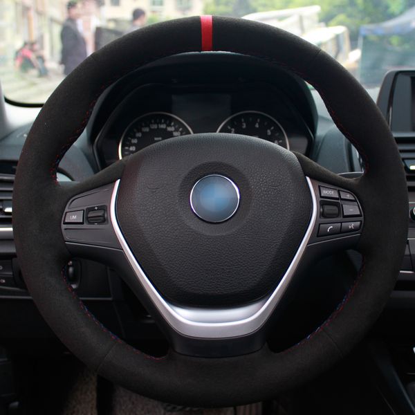 hand sewing custom black suede red marker car steering wheel cover for bmw f30 320i 328i 320d f20
hand sewing custom black suede red marker car steering wheel cover for bmw f30 320i 328i 320d f20