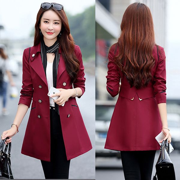 women fashion double-breasted windbreaker casual elegant trench long-sleeved double-breasted turn-down collar coats, Tan;black
women fashion double-breasted windbreaker casual elegant trench long-sleeved double-breasted turn-down collar coats, Tan;black