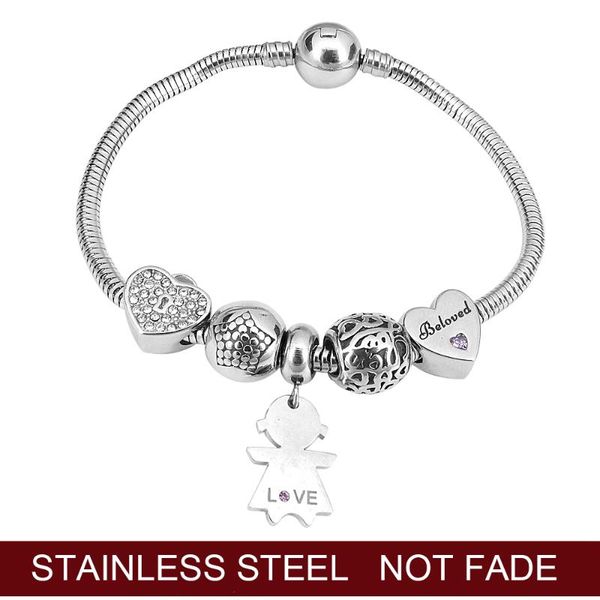 charm bracelets women silver plated bracelet snake chain with classic bead barrel clasp fits all pandoras beads, Golden;silver
charm bracelets women silver plated bracelet snake chain with classic bead barrel clasp fits all pandoras beads, Golden;silver