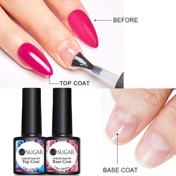 ur sugar base and coat gel nail polish uv 7.5ml transparent soak off primer gel polish lacquer nail art manicure, Red;pink
ur sugar base and coat gel nail polish uv 7.5ml transparent soak off primer gel polish lacquer nail art manicure, Red;pink