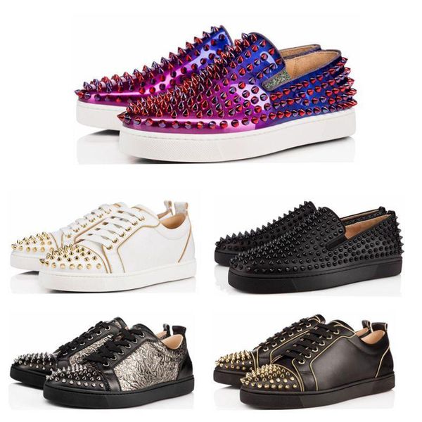 ace red bottom luxury designer brand studded low cut spikes flats casual shoes for men women party lovers genuine leather sneakers d09, Black
ace red bottom luxury designer brand studded low cut spikes flats casual shoes for men women party lovers genuine leather sneakers d09, Black