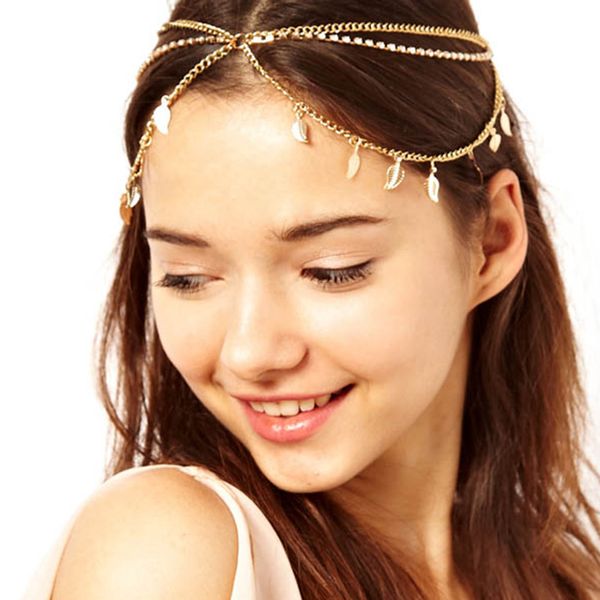 hairwear chain for women bohemian jewelry hair wear metal splice rope simple charm gothic hair cuff headband multi-layer leaves tassel chain, Golden;white
hairwear chain for women bohemian jewelry hair wear metal splice rope simple charm gothic hair cuff headband multi-layer leaves tassel chain, Golden;white