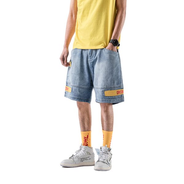 idopy men's brand designer vintage street style patchwork jeans shorts cargo denim hip hop multi-pockets denim shorts for male, Blue
idopy men's brand designer vintage street style patchwork jeans shorts cargo denim hip hop multi-pockets denim shorts for male, Blue