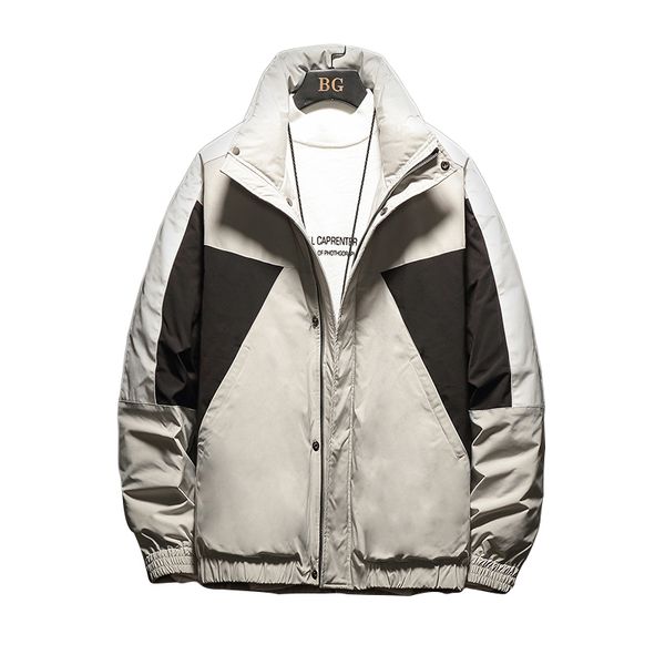 autumn men's casual down jacket tide male handsome youth fashion jacket japanese large size shirt, Black
autumn men's casual down jacket tide male handsome youth fashion jacket japanese large size shirt, Black