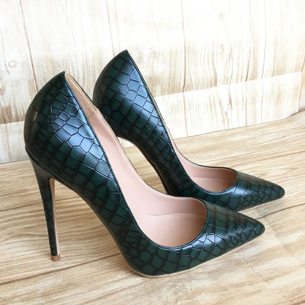 2019 fashion women lady dark green python leather poined toes high heeled heels shoes stiletto heel shoes pump 12cm 10cm 8cm, Black
2019 fashion women lady dark green python leather poined toes high heeled heels shoes stiletto heel shoes pump 12cm 10cm 8cm, Black