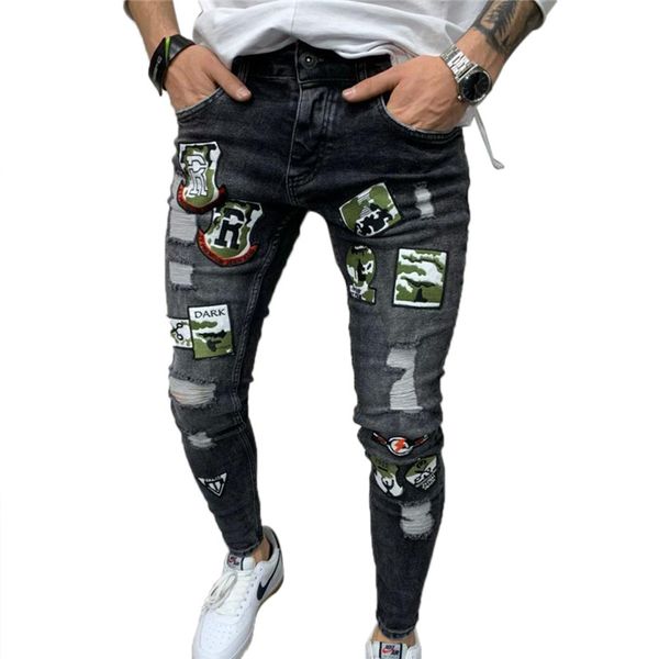 2020 fashion men´s ripped holes trousers fashion hip-hop patchwork trousers distressed jeans sweatpants, Black
2020 fashion men´s ripped holes trousers fashion hip-hop patchwork trousers distressed jeans sweatpants, Black