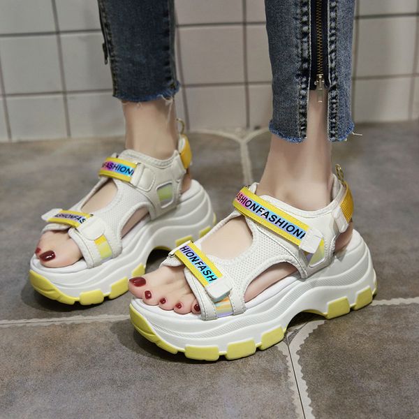 2020 women platform sandals fashion casual shoes woman ins ulzzang designers 5cm high heels wedges chunky sandal comfortable, Black
2020 women platform sandals fashion casual shoes woman ins ulzzang designers 5cm high heels wedges chunky sandal comfortable, Black