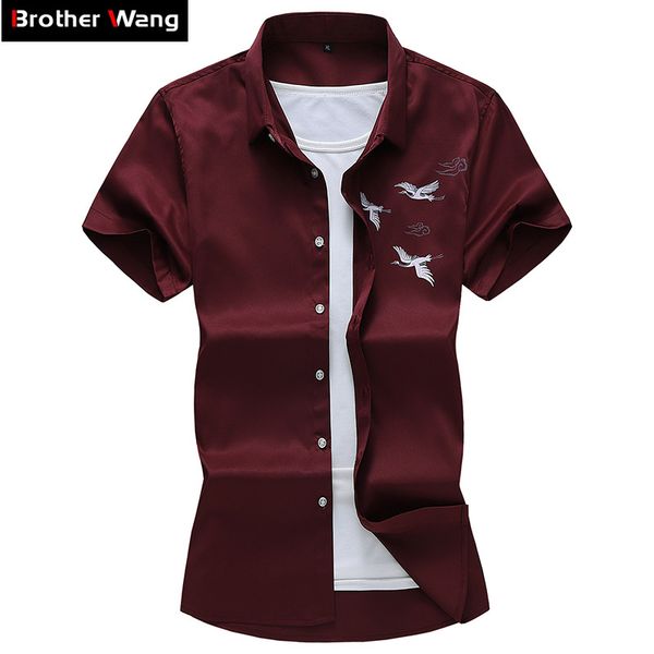 chinese style embroidered shirt men 2020 summer new fashion casual short-sleeved shirt male brand clothes plus size 5xl 6xl 7xl, White;black
chinese style embroidered shirt men 2020 summer new fashion casual short-sleeved shirt male brand clothes plus size 5xl 6xl 7xl, White;black