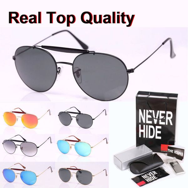 new arrival sunglasses for women men double bridge metal frame uv400 mirror glass lens with original box, packages, accessories, everything, White;black
new arrival sunglasses for women men double bridge metal frame uv400 mirror glass lens with original box, packages, accessories, everything, White;black