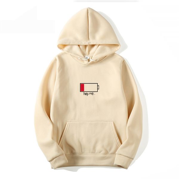 battery low help me hoodies menwoman hooded sweatshirts fashion streetwear hip hop white hoodie mens hoody plus size s 3xl, Black
battery low help me hoodies menwoman hooded sweatshirts fashion streetwear hip hop white hoodie mens hoody plus size s 3xl, Black