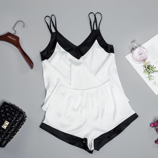 suphis спагетти ремень без рукавов cami топ черный белый лоскутное пижамы лето v образным вырезом атласные пижамы женщины pijama mujer шорты, Black;red
suphis спагетти ремень без рукавов cami топ черный белый лоскутное пижамы лето v образным вырезом атласные пижамы женщины pijama mujer шорты, Black;red