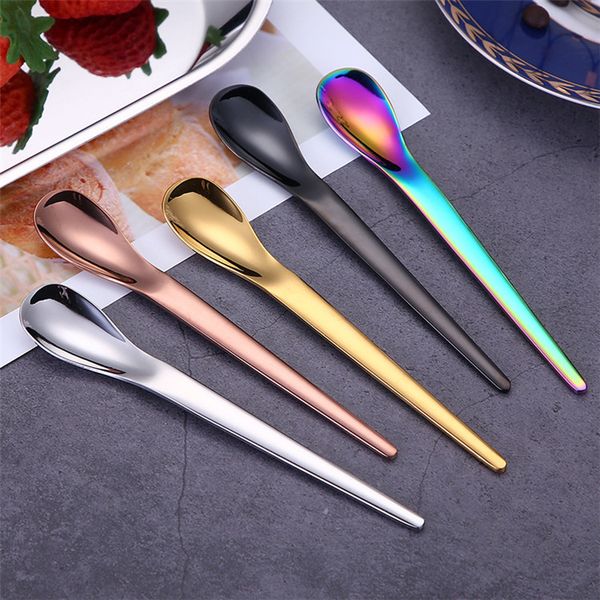 gold rose gold black rainbow silver coffee spoons 304 stainless steel coffee stirring spoons wholesale flatware
gold rose gold black rainbow silver coffee spoons 304 stainless steel coffee stirring spoons wholesale flatware