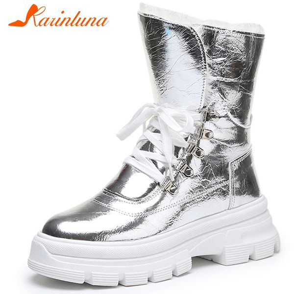 karin new fashion women's snow boots ladies chunky heels shoes woman lace up casual winter warm fur ankle boots women, Black 
karin new fashion women's snow boots ladies chunky heels shoes woman lace up casual winter warm fur ankle boots women, Black