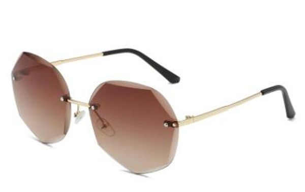 polygonal cut-edge metal frameless 08copy sunglasses ladies marine uv protection 9812 new sunglasse8, White;black 
polygonal cut-edge metal frameless 08copy sunglasses ladies marine uv protection 9812 new sunglasse8, White;black