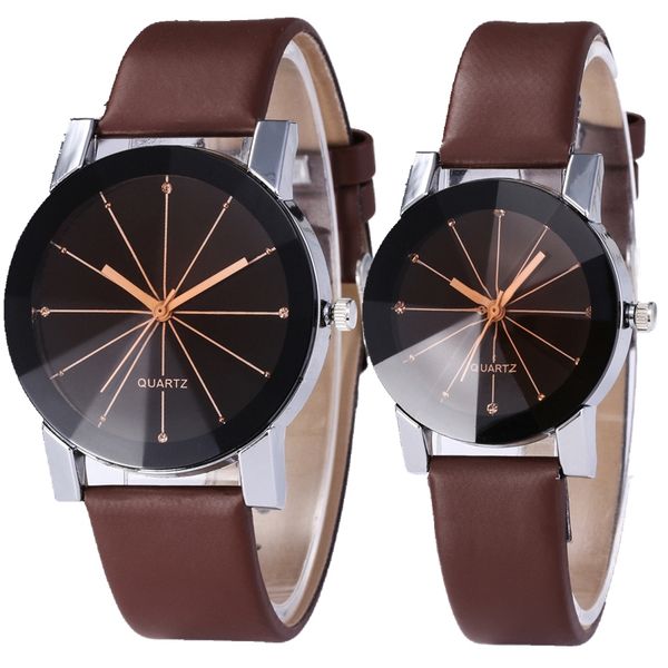 fashion lovers couple mens women classic meridian dial leather watch black dial ladies students steeple dress watches, Slivery;brown
fashion lovers couple mens women classic meridian dial leather watch black dial ladies students steeple dress watches, Slivery;brown