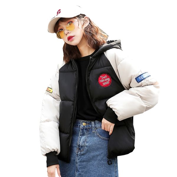 2018 new ladies fashion coats winter jackets women outerwear short wadded jacket female down cotton padded letter printed parkas, Black
2018 new ladies fashion coats winter jackets women outerwear short wadded jacket female down cotton padded letter printed parkas, Black