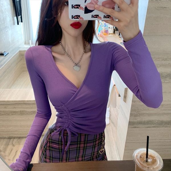 european purple long-sleeved t-shirt women's 2020 fashion short clothes european purple long-sleeved t-shirt women's 2020 fashion, White
european purple long-sleeved t-shirt women's 2020 fashion short clothes european purple long-sleeved t-shirt women's 2020 fashion, White