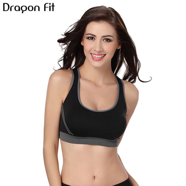 dragon fit strap back women sports bra gym fitness vest padded shakeproof push up running bras seamless workout yoga bras, White;black
dragon fit strap back women sports bra gym fitness vest padded shakeproof push up running bras seamless workout yoga bras, White;black