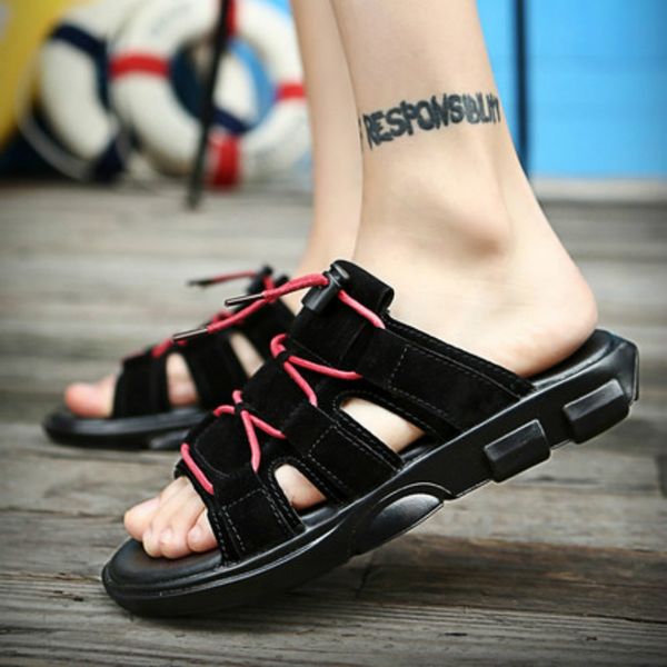 summer solid 2019 fashion outside new men slides slippers chanclas hombre casual beach shoes vintage sewing patchwork rubber, Black
summer solid 2019 fashion outside new men slides slippers chanclas hombre casual beach shoes vintage sewing patchwork rubber, Black