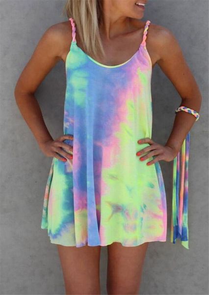 colorful mini dress tie dye twist dress women 2020 new summer strap dresses female sleeveless mini vestidos fashion, Black;gray
colorful mini dress tie dye twist dress women 2020 new summer strap dresses female sleeveless mini vestidos fashion, Black;gray