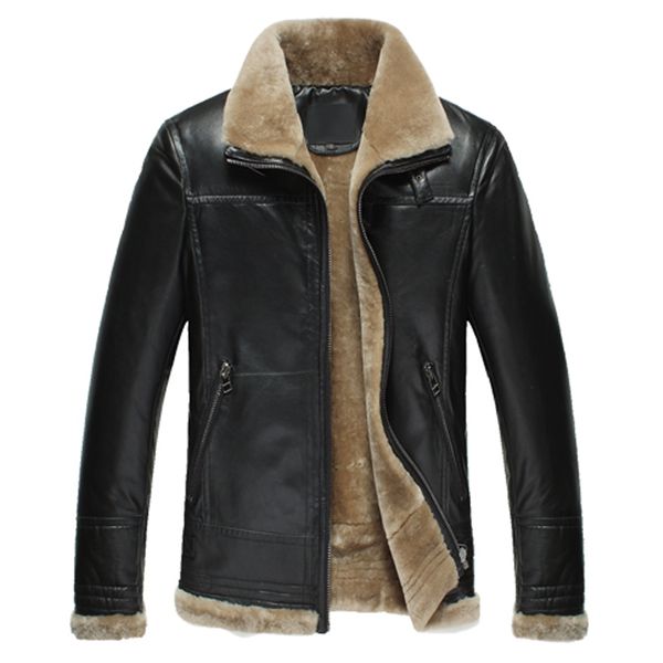 brand winter leather jacket men slim luxury quality wool liner genuine sheepskin coats fashion man black designer jacket short
brand winter leather jacket men slim luxury quality wool liner genuine sheepskin coats fashion man black designer jacket short