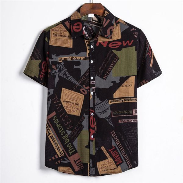 men shirt casual printed button short sleeve shirt hawaiian blouse line playeras de hombre male clothing ropa dropship, White;black
men shirt casual printed button short sleeve shirt hawaiian blouse line playeras de hombre male clothing ropa dropship, White;black