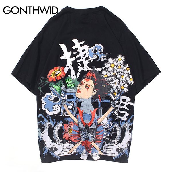 gonthwid hip hop japanese style samurai flowers print tshirts streetwear harajuku casual tees shirts fashion short sleeve, White;black
gonthwid hip hop japanese style samurai flowers print tshirts streetwear harajuku casual tees shirts fashion short sleeve, White;black