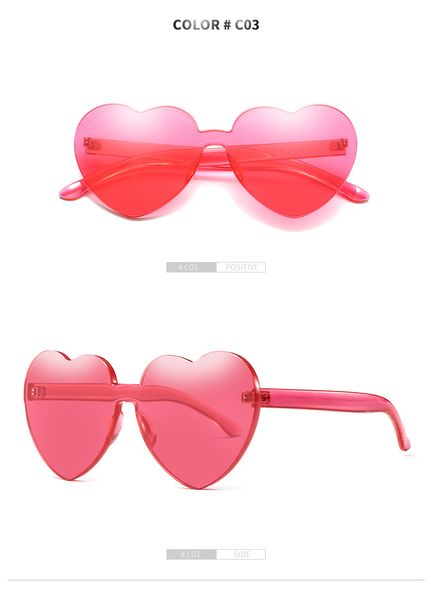 love heart shape sunglasses women rimless frame tint clear lens colorful sun glasses outdoor eyewear 2817, White;black
love heart shape sunglasses women rimless frame tint clear lens colorful sun glasses outdoor eyewear 2817, White;black