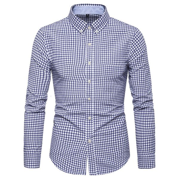 2019 new simple joker casual fashion personality plaid square collar spring and autumn men's long-sleeve shirt, White;black
2019 new simple joker casual fashion personality plaid square collar spring and autumn men's long-sleeve shirt, White;black