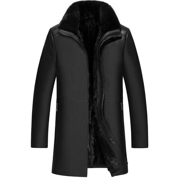 mens mink fur coat long genuine leather jacket winter shearling jackets sheepskin coats thickening warm snow wear outerwear overcoat 5xl, Black
mens mink fur coat long genuine leather jacket winter shearling jackets sheepskin coats thickening warm snow wear outerwear overcoat 5xl, Black