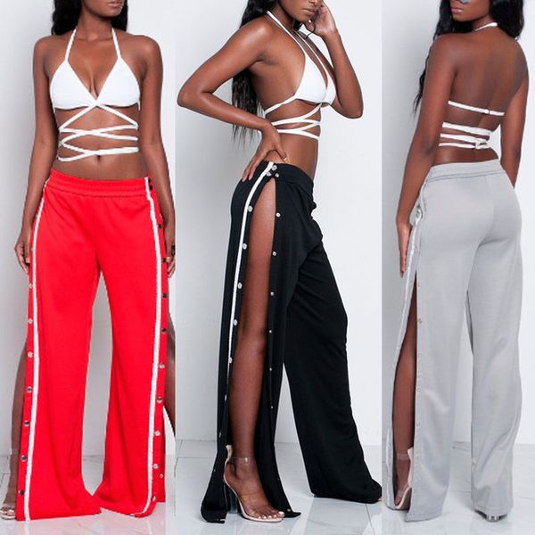 5 colors women ladies trousers jag wide leg high waist long loose casual pants fashionable pants, Black;white
5 colors women ladies trousers jag wide leg high waist long loose casual pants fashionable pants, Black;white