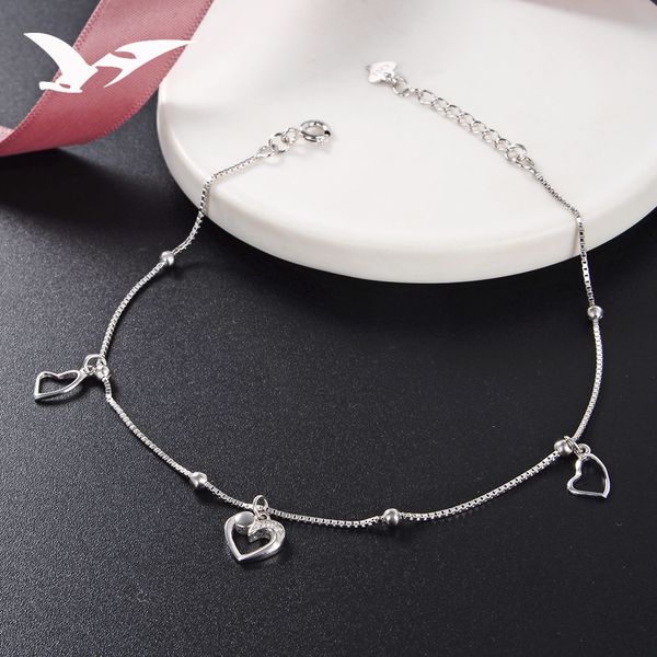 s925 pure silver ankle chain women korean version simple love silver bead ankle chain students small fresh foot ornaments, Red;blue
s925 pure silver ankle chain women korean version simple love silver bead ankle chain students small fresh foot ornaments, Red;blue